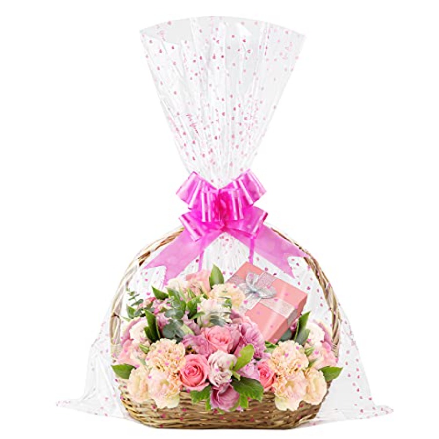 Large Cellophane Bags, Heart C - Cellophane Wrap Clear avis et prix