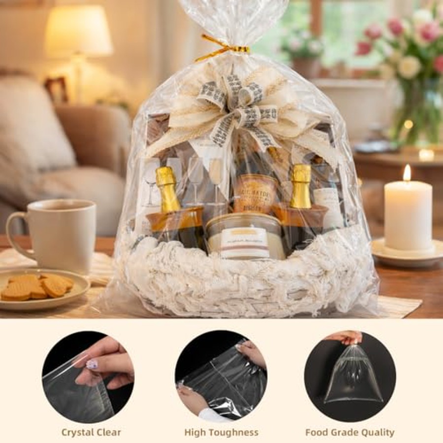 Cellophane Wrap for Gift Baske - Cellophane Wrap Clear avis et prix