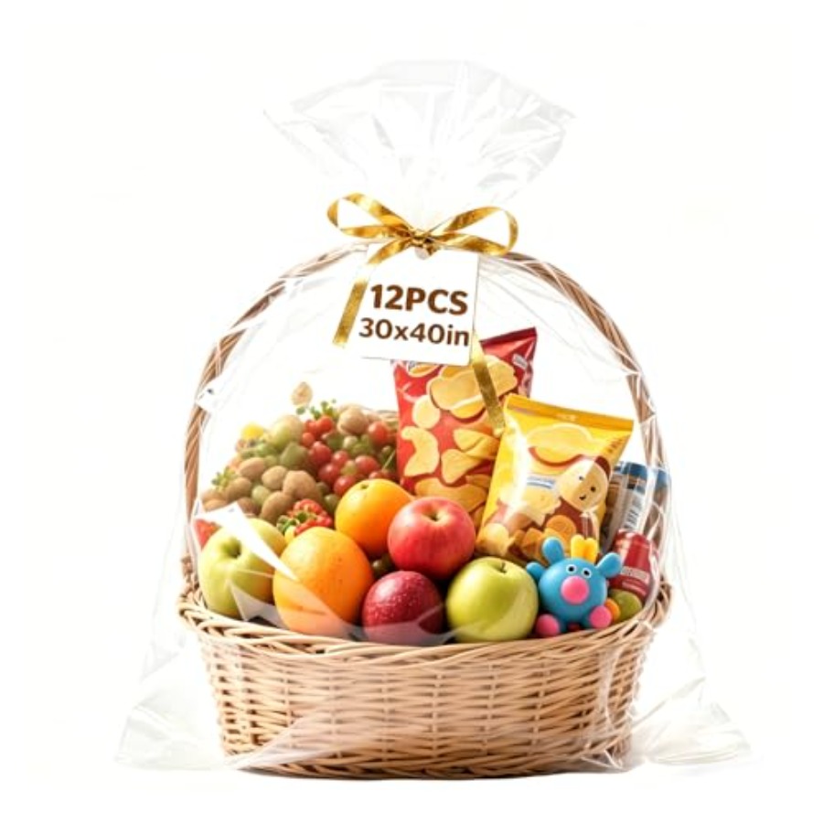 12 Pcs Large Cellophane Bags,  - Cellophane Wrap Clear avis et prix