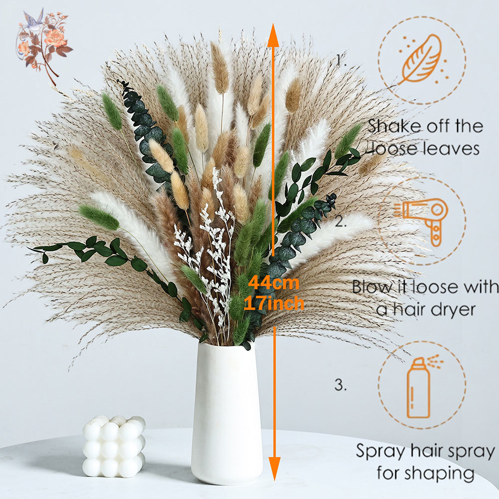 85PCS Natural Dried Flowers Pa - Dried Flower Bunch avis et prix