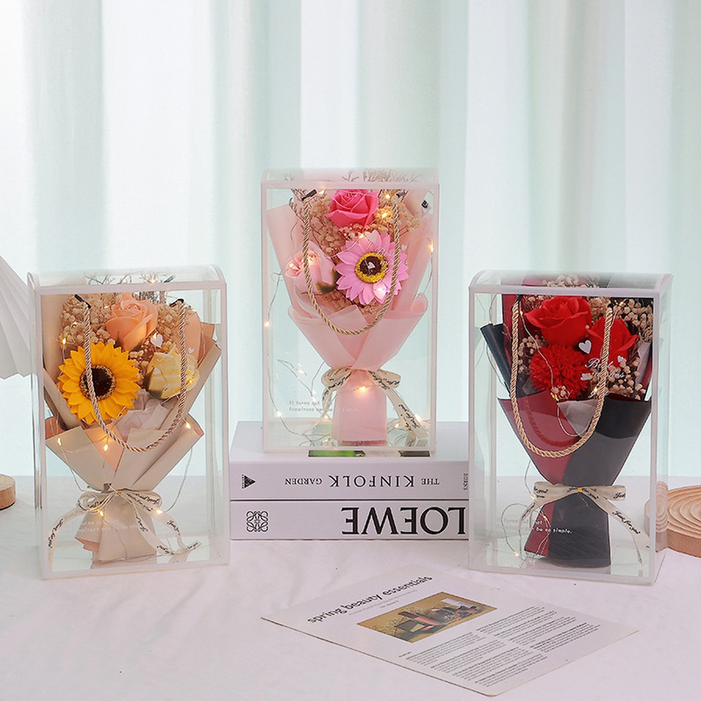 Soap Flower Decorative Bouquet - Dried Flower Bunch avis et prix