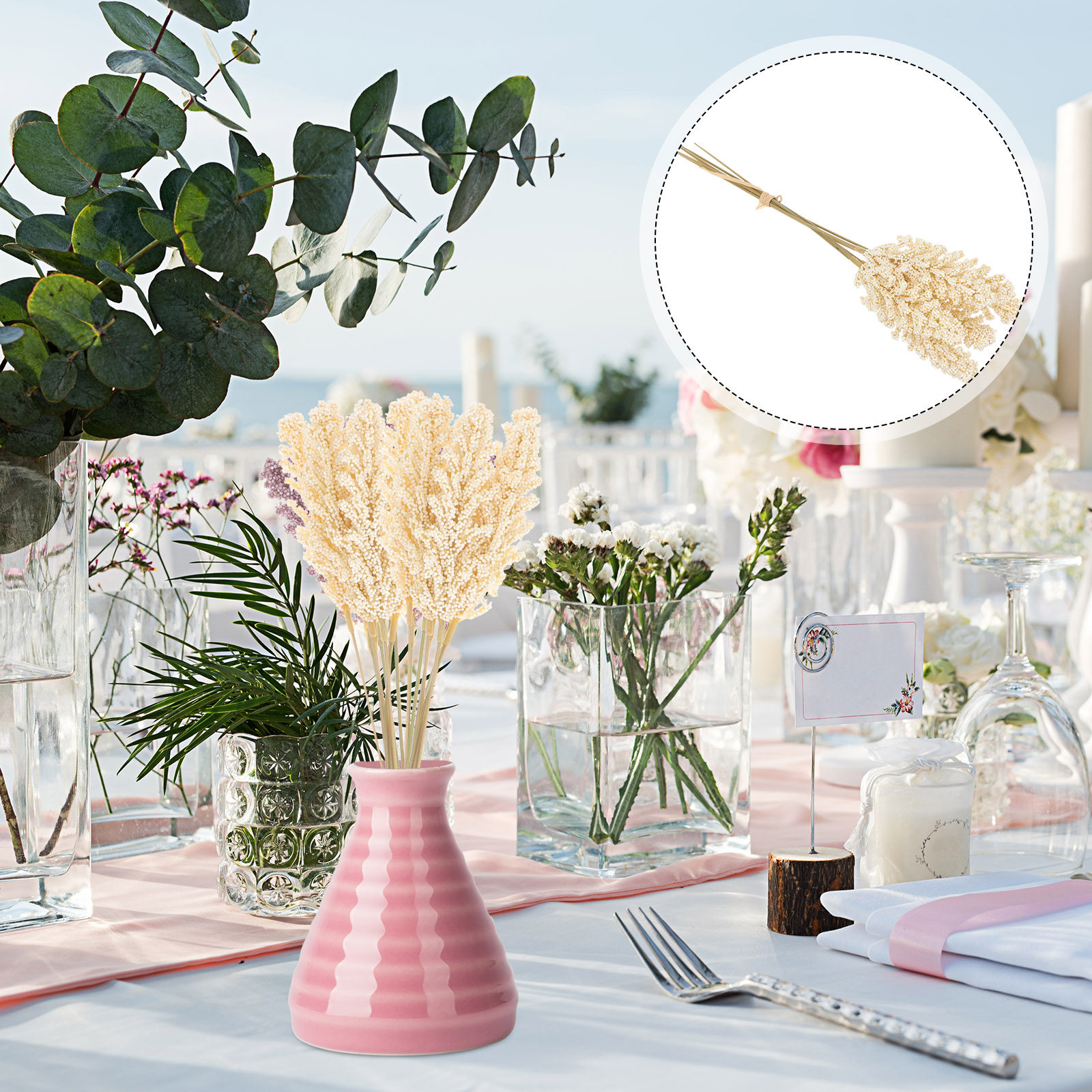 2 Bunches Artificial Wheat Ste - Dried Flower Bunch avis et prix