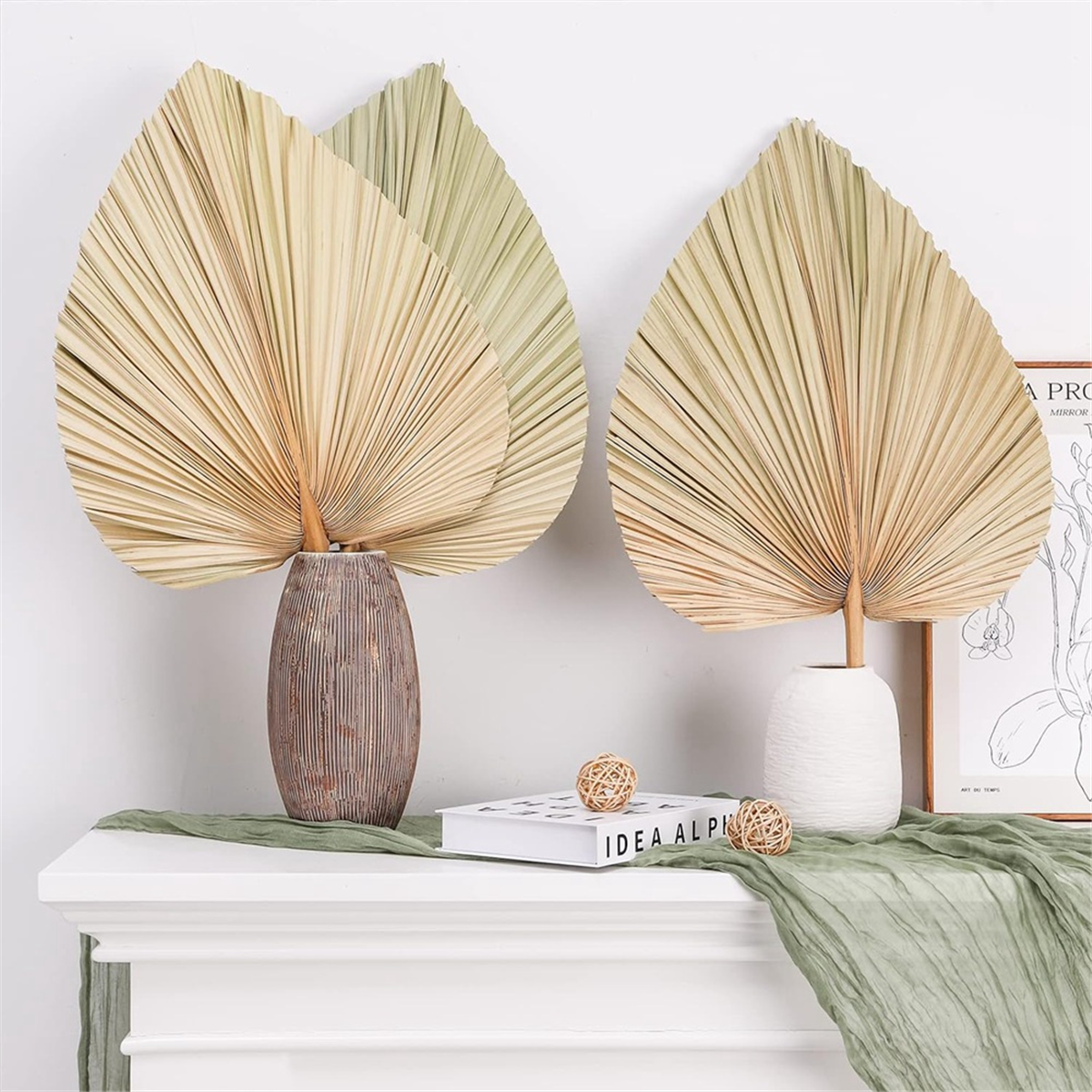 Good 6PCS Dried Palm Leaves Na - Palm Leaf Dried avis et prix
