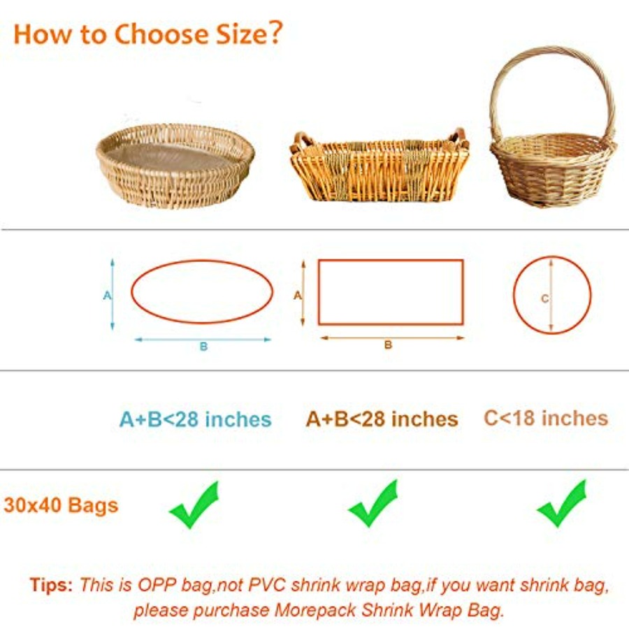 Large Cello/Cellophane Bags, 3 - Cellophane Wrap Clear avis et prix