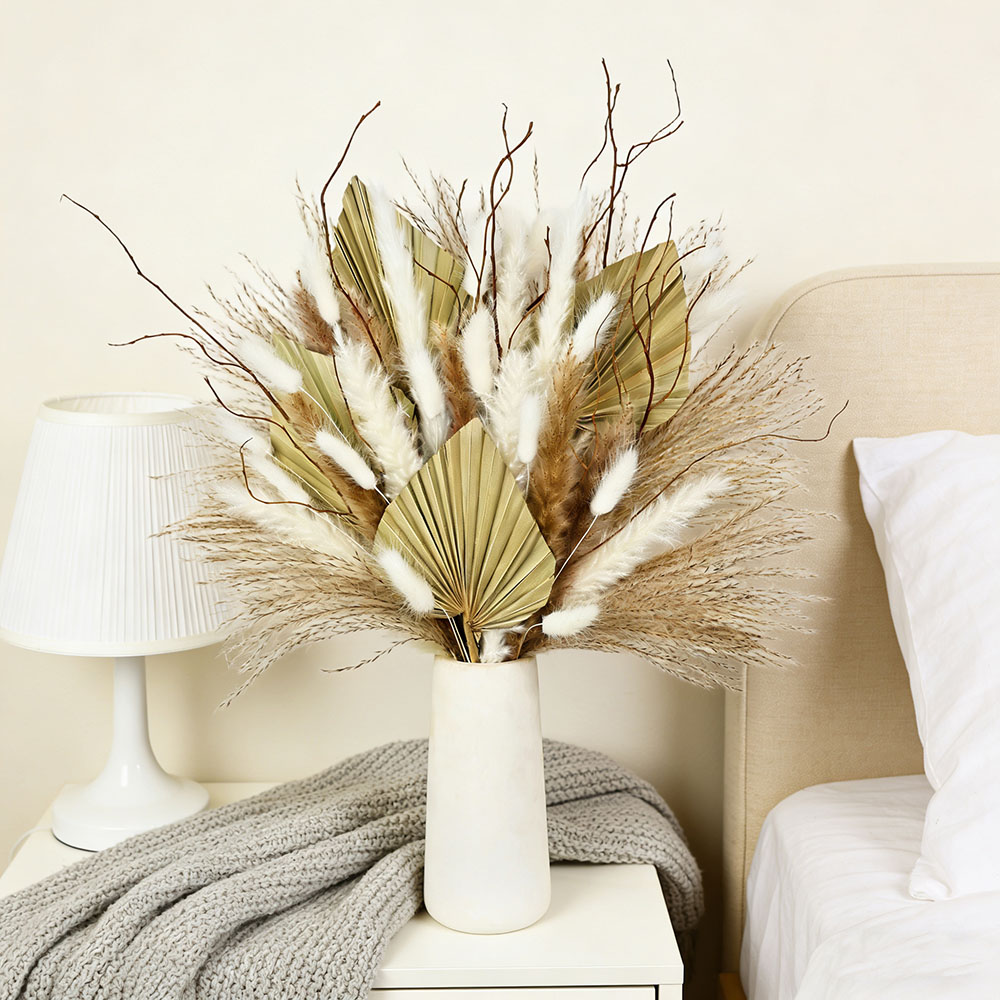 Natural Dried Palm Leaves Bouq - Palm Leaf Dried avis et prix